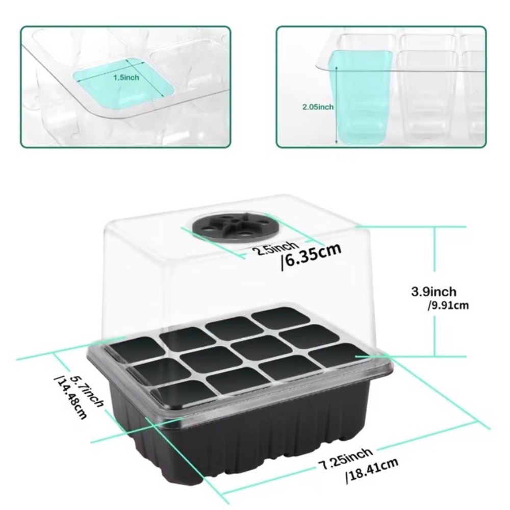 Seedling Starter Kit with Grow Light - Set of Two - Picture 5 of 8